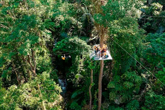 Канатная дорога на Самуи Hawk Adventure вид 12